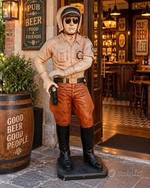 statua XXL 200cm resina POLICE USA vintage anni 80