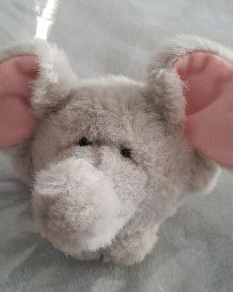 peluche compatto Elefantino cm 10 nuovo