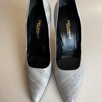 Dolce & Gabbana décolleté in anguilla grigio