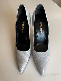 Dolce & Gabbana décolleté in anguilla grigio