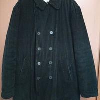 Cappotto doppiopetto CK velluto nero a coste