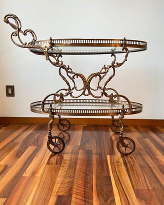 Carrello Bar Ottone Vintage