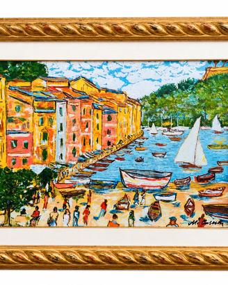 Michele Cascella Domenica a Portofino Certificata
