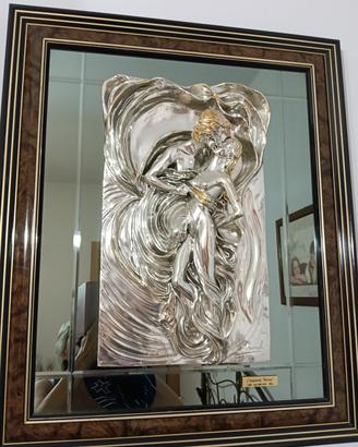 quadro in rilievo in argento