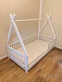 Letto Montessori PICCI con materasso e spondine