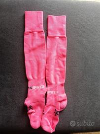 1 paio di calze da calcio / pallavolo rosa fuxia 