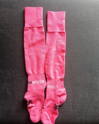 1 paio di calze da calcio / pallavolo rosa fuxia 