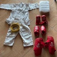 Kit karate bambino 5/6 anni misura 120 cm