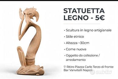 Scultura in legno artigianale 