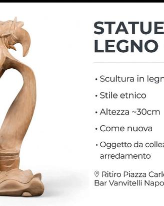 Scultura in legno artigianale 