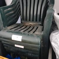 6 sedie da giardino in resina