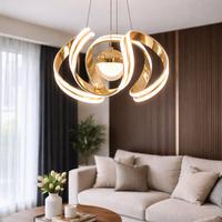 Lampadario a sospensione Dorato LED 