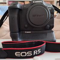 Canon  R5 +BATTERY PACK+BATTERIE+ADATTATORE EF/RF: