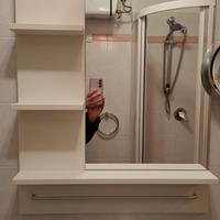 Mensola bagno con specchio