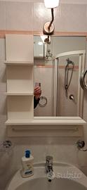 Mensola bagno con specchio