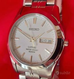 Seiko sapphire orologio da polso nuovo datario
