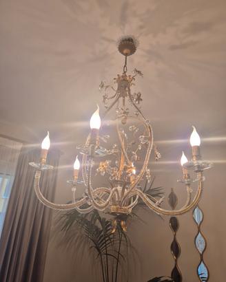lampadario  nuovissimo in cristallo
