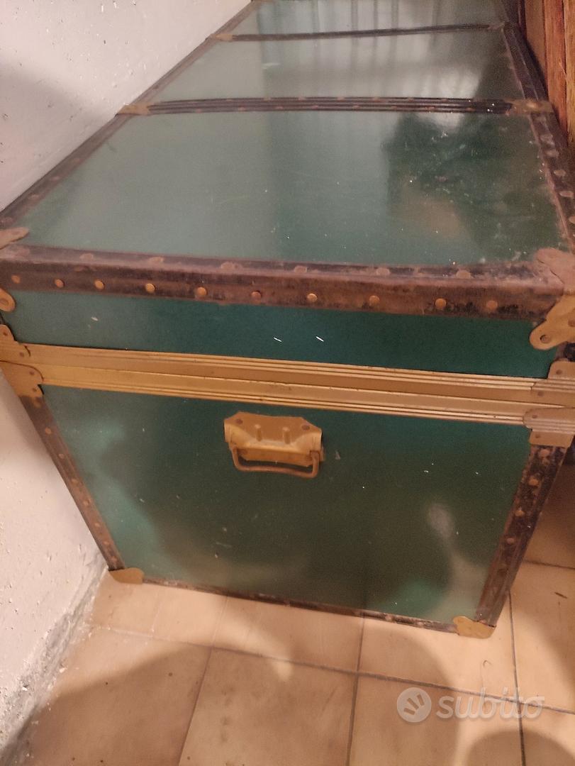 Baule vintage da viaggio verde - Arredamento e Casalinghi In vendita a  Vicenza