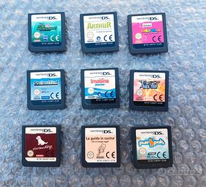 Lotto 9 giochi vari per Nintendo DS