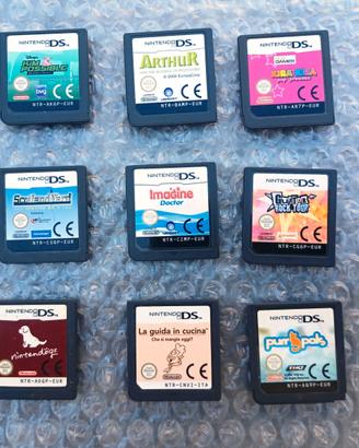 Lotto 9 giochi vari per Nintendo DS
