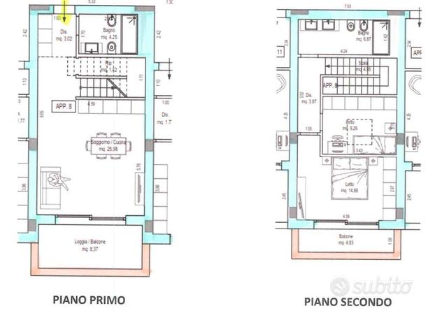 VICOLI: APPARTAMENTO SU DUE LIVELLI NUOVA COSTRUZI