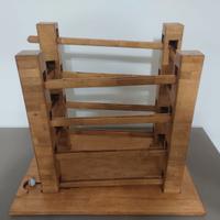 Pista biglie in legno