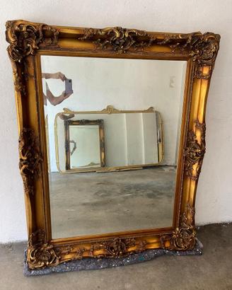 Specchiera in legno, antica, stile barocco