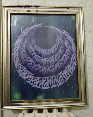 Quadro lettering calligrafia