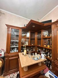 Bancone Bar in legno e marmo COME NUOVO