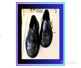 Prada – Scarpe Derby Pelle Blu Mod. 2EG221 Tag 43