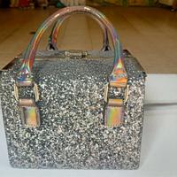 borsa gioiello colore argento 