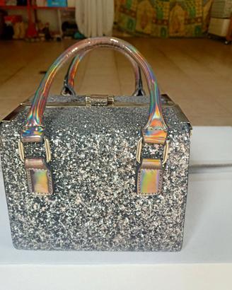 borsa gioiello colore argento 