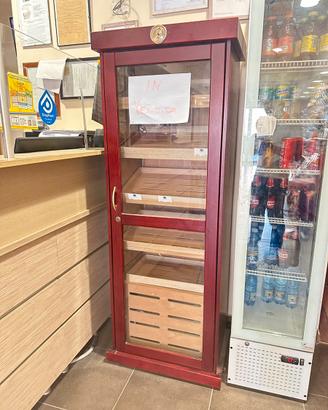 ESPOSITORE UMIDIFICATORE PER SIGARI IN LEGNO
