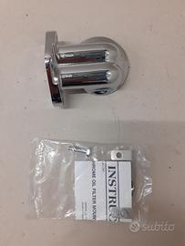 Harley-Davidson supporto filtro olio cromato