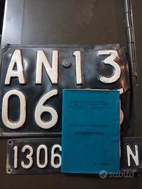 Targhe auto da collezione 