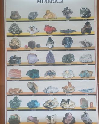Hobby Poster Didattico 68x98 Minerali 