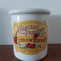 Contenitore in ceramica decorata per vaso