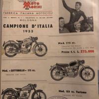 Depliant Moto Morini da collezione