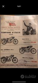 Depliant Moto Morini da collezione
