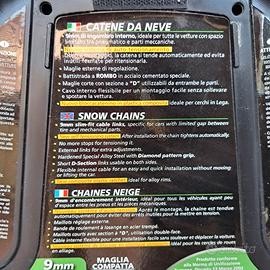 catene da neve a rombo 9mm. ingombro interno