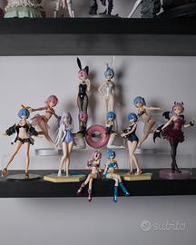 Lotto 12 Figure Re:Zero Rem Ram Emilia Originali