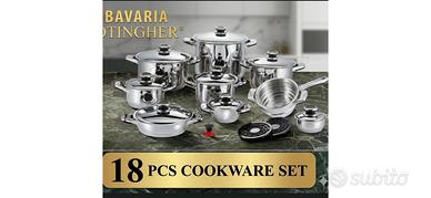 Batteria di pentole 18 pz Bavaria Ottingher nuova