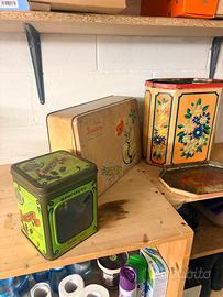 Scatole in latta vintage