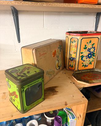 Scatole in latta vintage