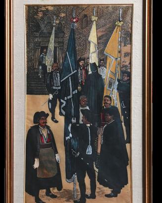 Giuseppe Biasi grande quadro processione sarda