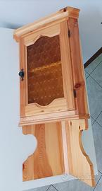 Angoliera pensile in legno 