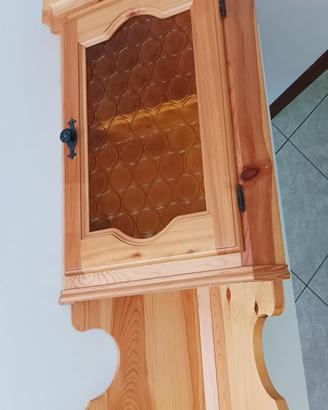 Angoliera pensile in legno 