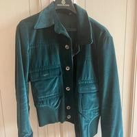 Giacca di velluto verde