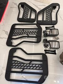 Set Porte tubolari Jeep (4 porte) +specchietti NUO