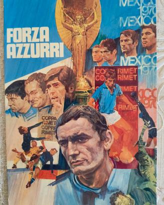 Cartolina "Forza azzurri"